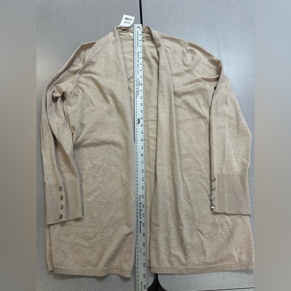 Beige Buttoned Cardigan